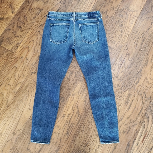 Anthropologie Jeans Amo Twist Zip Sapphire Mid Rise Zipper Ankle Denim Skinny 29 - Picture 5 of 5